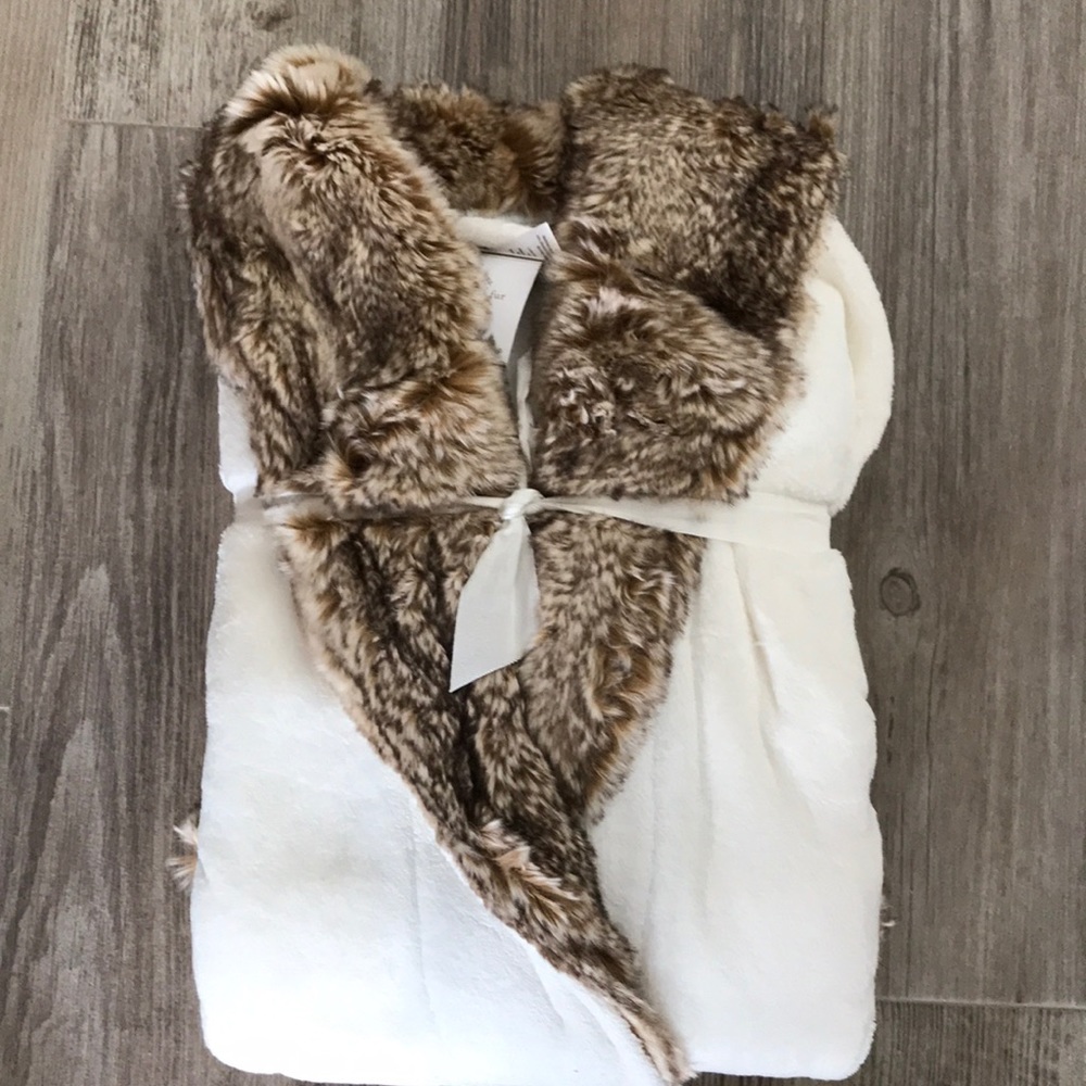 Pottery Barn Faux Fur Robe